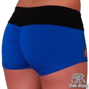 Bad Kitty Competition PoleFit Shorts Hot Pants Pole Dance Med Royal Blue Black